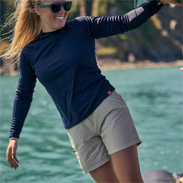 2026 Gill Womens UV Tec Long Sleeve Tee UV011W - Navy